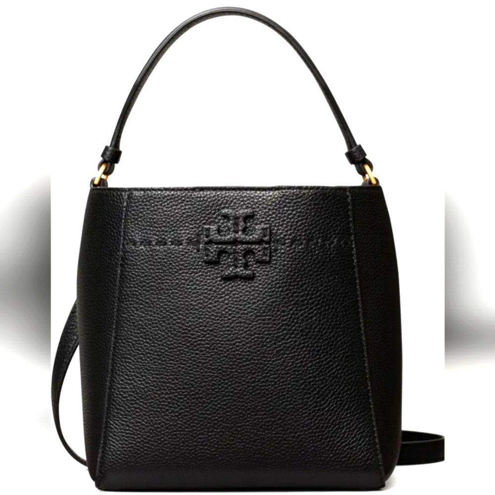 Tory Burch McGraw Bucket Crossbody Bag Black